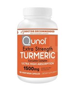 Qunol Turmeric Curcumin Capsules with Ultra High Absorption 1500mg Joint... - $55.90 CAD