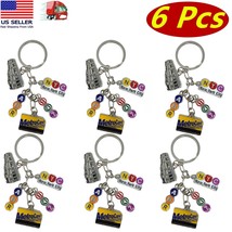 6 Pcs Metal New York City Subway Key Chain 5 Charms, NYC Keychain Souvenir - £12.62 GBP