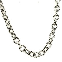 Vintage Signed 925 Carolyn Pollack Relios Rope Rolo Chain Necklace size 16 1/2 - £130.57 GBP