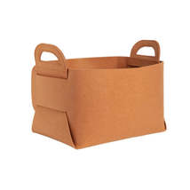 Home Clutter Felt Folding Storage Baskets, Size: Large(Brown) - £3.95 GBP