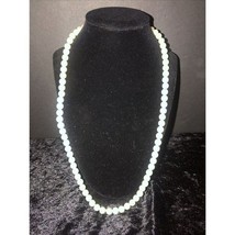 Faux Pearl Beads 22 In With  3” Dangle Clasp - £11.60 GBP