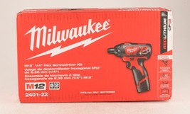 *Milwaukee 2401-22 M12 12V Lithium-Ion Cordless 1/4&quot; Hex Screwdriver Kit - $99.99