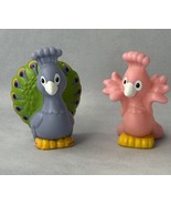 Fisher Price Little People Noahs Ark Peacock Pair Set Figures Blue Pink,... - $13.67