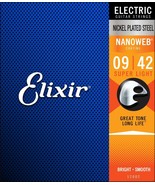 Elixir Super Light Electric Strings (9-42) (Nanoweb) - £32.06 GBP
