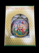 Disney Vintage Seasons Greeting Christmas Ornament Bulb 1996 Glass Micke... - $18.00