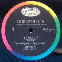 Katrina &amp; The Waves 12&quot; Single - &quot;Is That It&quot; (2 Versions) BX8 - £5.44 GBP