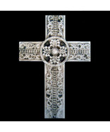 Christian Cross wall Sculpture plaque - $19.79