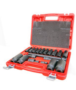 19PCS SAE 1/2&quot; Dr. Deep Master Impact Socket Set w/ 3&#39;&#39; 5&#39;&#39; 10&#39;&#39; Extensi... - £34.93 GBP