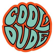 Cool Dude Round Teal Vinyl Decal Sticker UV &amp; Water Proof Gift Laptop Ca... - $110.18 MXN