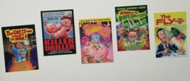 2015 Topps Garbage Pail Kids 30TH Anniversary Horror Film Sticker Card Set 1-5 - £18.75 GBP