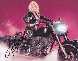 Signed DOLLY PARTON Autographed PHOTO on MOTORCYCLE w/ COA ROCKSTAR - $134.99