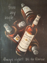 1952 Holiday Ad TEACHER&#39;s Highland Cream Scotch Whiskey From Any Angle - $10.80
