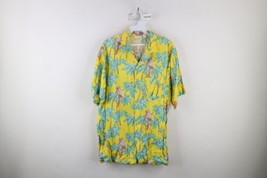 Vintage 70s Streetwear Mens Large Rayon Hawaiian Camp Collared Button Shirt USA - £55.35 GBP