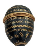 Halcyon Days Enamels Scorpio Zodiac Egg - £62.90 GBP