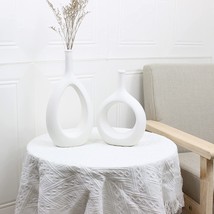 (White) Modern Decorative Flower Vase for Centerpieces, Wedding, Gifts, Kitchen, - £38.95 GBP