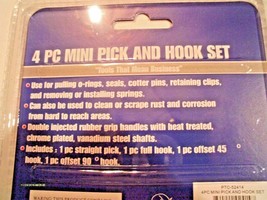 (2) Hook And Pick Set Removal Tool O Rings 4pc Mini Set Rubber Ergonomic Handles - £14.63 GBP