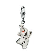 Disney Frozen Olaf 925 Sterling Silver Charm Pendant Brand New! - $41.64 CAD