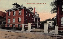Amsterdam Ny New York~Nurses HOME~1911 Postcard - £6.73 GBP