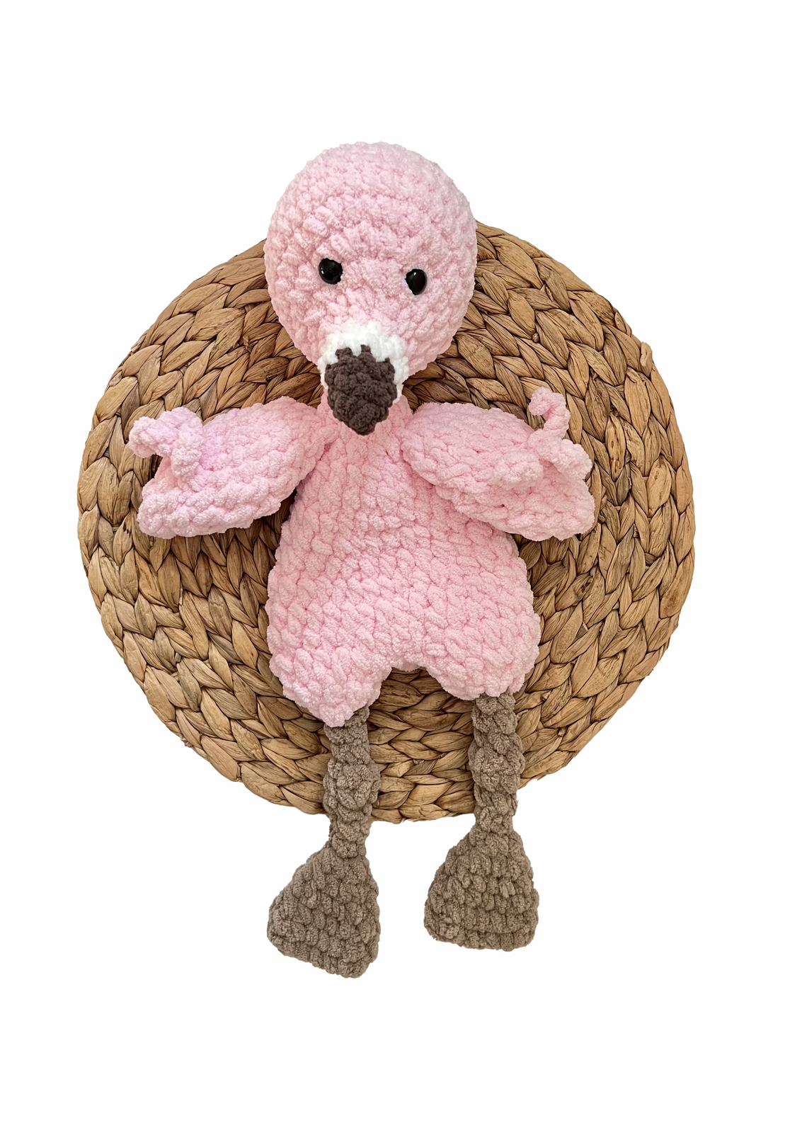 Flamingo Snuggler, Flamingo Lovey, 19” Snuggler - $45.00
