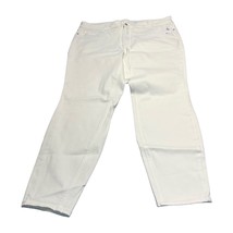 Old Navy Rockstar Super Skinny Jeans Women&#39;s 20 White Denim Stretch Mid-... - $22.24