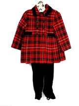 Authentic VTG 50s Cute Togs Girls Snowsuit Plaid Coat Pants Bonnet Sz 3 - $2,653.95 MXN
