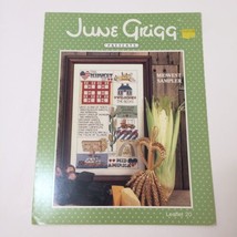 Midwest Sampler Cross Stitch Pattern Book June Grigg - $9.88