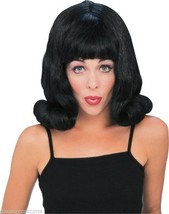 Rubie&#39;s Deluxe 60&#39;S Flip Wig Black Wig Adult Halloween Costume Accessory 50437 - £16.51 GBP