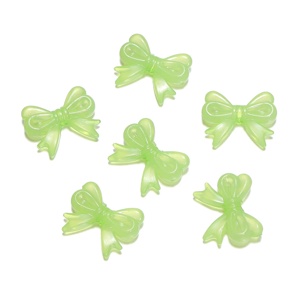 30Pcs/Lot 14x18mm Bowknot Transparent Bow Spacer Beads Earrings Making -... - $1.72