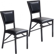 2 Pcs Metal Portable Folding Dining Chairs - £137.21 GBP