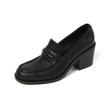 s Thick Sqaure Heel 6 CM Round Toe Loafers Slip On Spring Autum Vintage Pumps Co - £113.72 GBP