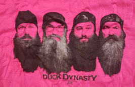 Duck Dynasty Women&#39;s T Shirt Pre Shrunk Cotton Pink Top Brand New Small - £11.41 GBP