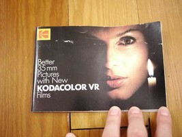 Vintage 1983 KODAK Kodacolor VR 35mm Color Film Advert Booklet Guide Pam... - £14.93 GBP