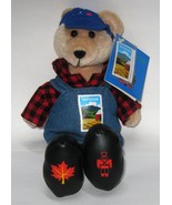USPS Post Office VERMONT Stamp Bear Plush NWT 2004 Farmer .29 Stamp Time... - £13.33 GBP