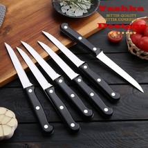 12 Pcs Steak Knife Set Serrated Blade Tomato Cutlery BBQ Catering Kitchen Tool - £16.18 GBP+