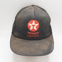 Mesh Snapback Trucker Farmer Hat Texaco Lubricants Distressed - $34.64