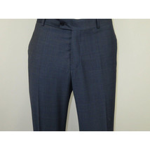 Men Suit BERLUSCONI Turkey 100% Soft Italian Wool Super 180's #Ber27 Navy Blue image 9