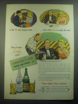 1945 Canada Dry Water and Ginger Ale Ad - A flat no isn&#39;t always final - $18.49