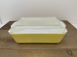Vintage PYREX Fridgie 503 Yellow Refrigerator Dish 1.5 Quart with Lid - $40.59 CAD
