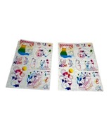 Vintage Lisa Frank Lot Of 2 Sheets Kitten Stickers In A Shoe Rainbow Fish S462 - $46.74