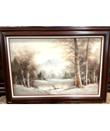 Original Textured Oil Painting Framed Wallace American Art Show 1985 Win... - £138.48 GBP