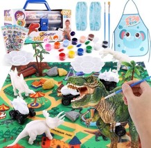 FiGoal Kids Arts Crafts Set Dinosaur Toy Painting Kit, Creative Your Own... - £18.14 GBP