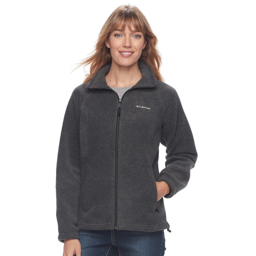 Women's Plus Size Columbia Three Lakes Full Zip Fleece Jacket - Heather - 1X - $33.81