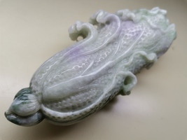Icy Ice Multi Color Burma Jadeite Jade Cabbage Ornament # 300 gram # 150... - $4,800.00