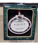Blue Oval Picture Frame Ornament Boy 2.2&quot; x 1.8&quot; Baby&#39;s First Christmas ... - $14.24 CAD