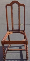 Beautiful Antique Cross Cut Oak High Back Side Chair NEEDS TLC – BEAUTIF... - £117.67 GBP