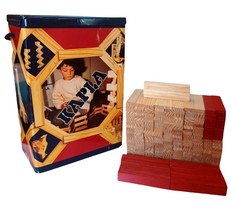 Kapla Building Block Set Wooden Pieces with Box Netherlands Toy 225 Blocks - £26.74 GBP