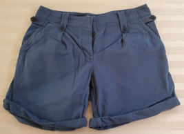 Burberry Brit Blue Cotton Linen Blend Shorts Misses Size 6 - £31.64 GBP