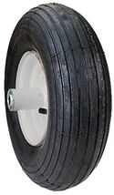Maxpower 335255 6-Inch Wheelbarrow Wheel Assembly Rib Tread - $39.01