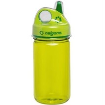 Nalgene Sustain Grip-N-Gulp 12oz Kids Bottle w/ Cover (Green) Reusable Sippy Cup - £12.13 GBP