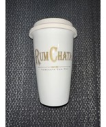 Rum Chata Horchata Con Ron Mug Cup Ceramic + Silicone Lid Coffee 12 Oz - $13.00 CAD